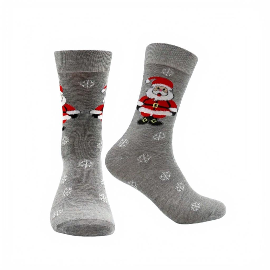 Unisex Christmas Pattern Cotton Long Socks for Men and Women, Trendy