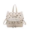 Schoolbag Korean cute college style backpack 1011 spring new commuter small backpack portable niche polka dot handbag