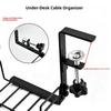 Under Desk Cable Management Tray No Drill Easy Clean Metal Cable Organizer for Home Office Small Business Desk Wire Storage