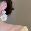 Sweet Flower Crochet Earrings Temperament Bohemia Dangle Earrings Daisy Flower Earrings  Female