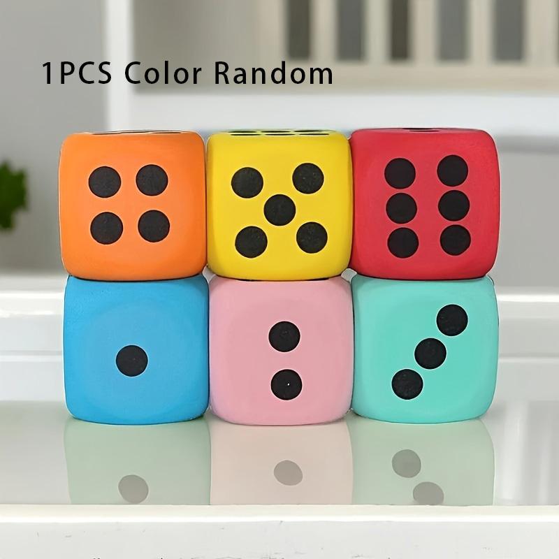 1PC Large Foam Dice, Soft Six Sided Dice, Learning Aid Board Game, Perfect Gift for Birthday Holidays (Color Random)