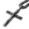 Colier Cruce din Oțel Titanic Accesorii Bijuterii Catolice Retro de Lux Pandantiv Crucifix Religios Ușor Lanț Biserică