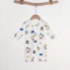 Baby Langarm-Bodysuit aus Bambusfaser: 3-24 Monate, Atmungsaktiver Druckknopf im Schritt, Nahtlos für den Sommer