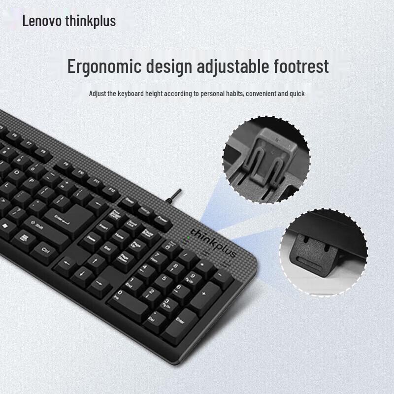 Lenovo Thinkplus KM130-Pro Wired Keyboard & Mouse Combo