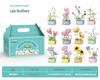 LEGO-Compatible Micro Blocks Eternal Flower Basket Bouquet - Educational Building Toy for Girls
