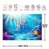 Mermaid and underwater castle backgrounds - multi-functional polyester backgrounds for events and royal theme celebrations