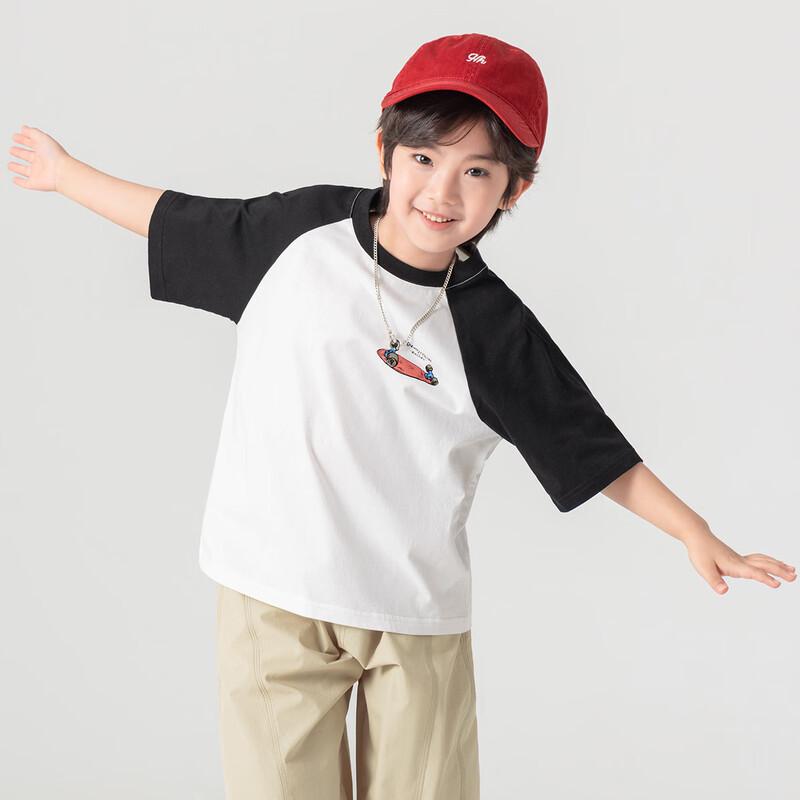 Boy's Cool-Feel Skateboard Print Raglan T-Shirt