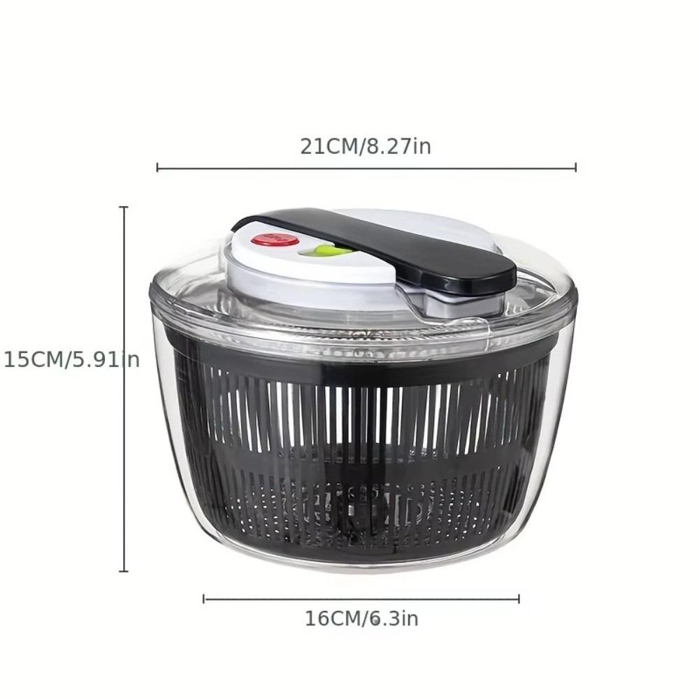 Press-type Vegetable Salad Spinner Quick Spin Salad Dryer Mixer Fruits Drain Basket  Fruit Washing