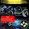 [40pcs Luminous Valve Caps] 40pcs Glow In The Dark Luminous Tire Valve Caps | for Cars, Motorcycles, Bicycles, Fluorescent Car Wheel Decoration