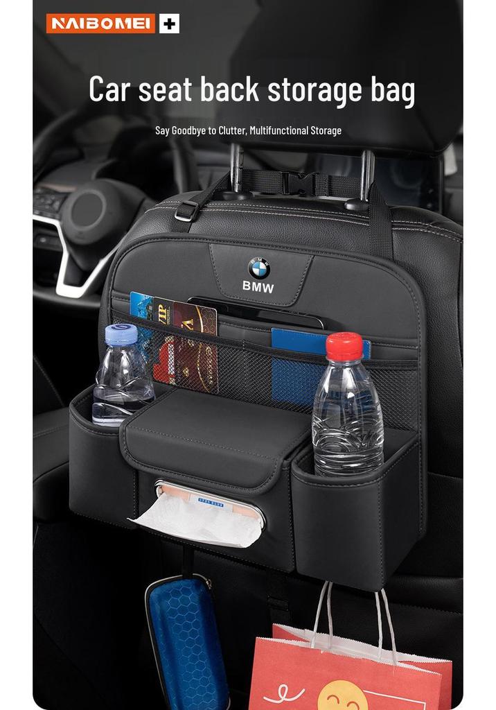 Car Seat Back Storage Bag for Citroen C3, C4 Aircross, C5 Aircross, C6