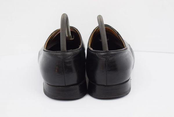 REGAL Leather U-Tip Dress Shoes Black Size 25.5cm(USED)