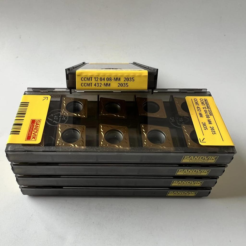 Original Sandvik / CCMT120408-MM 2035 /  CNC lathe carbide blade 10 Pcs