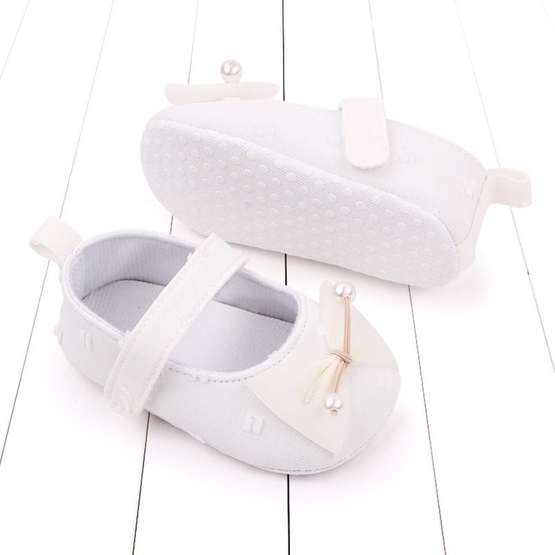 0-1 Years Newborn Sweet Princess Shoes Crib Shoes Girls Canvas Shoes Bow Decoration