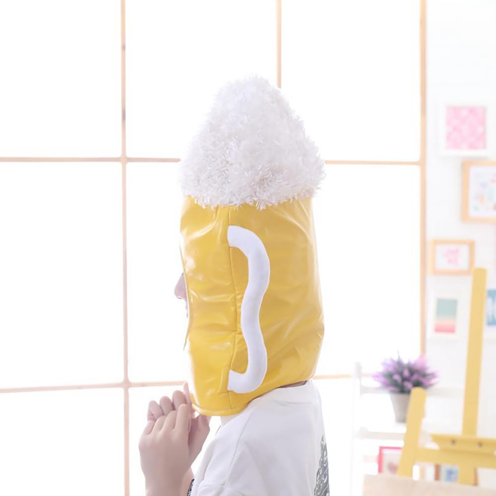 Cedar Eight Funny Headgear, Cute Cosplay Costume for Halloween, Events, School Festivals, and More (Beer)