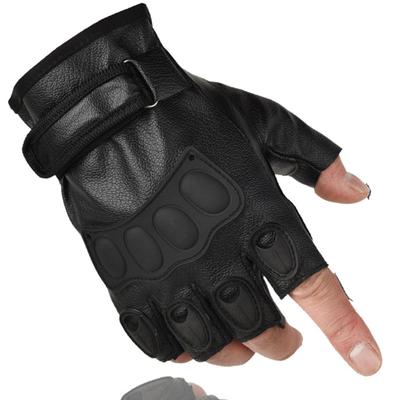 Cycling Half-finger Leather Gloves Men's PU Spring and Autumn Men's and Women's Cycling Anti-skid Mountaineering Sun