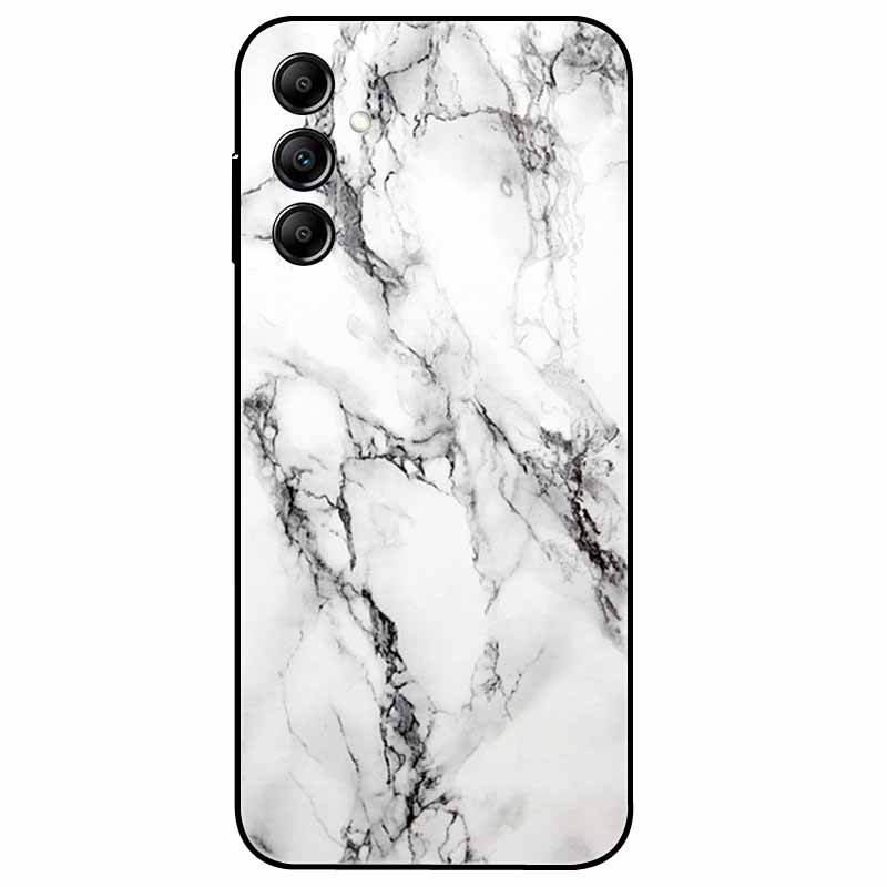 Hülle Für Samsung Galaxy A54 5G A34 A24 S23 Hülle Blume Marmor TPU Weiche Silikonhülle für GalaxyA54 A 34 Bemalte Handyhüllen