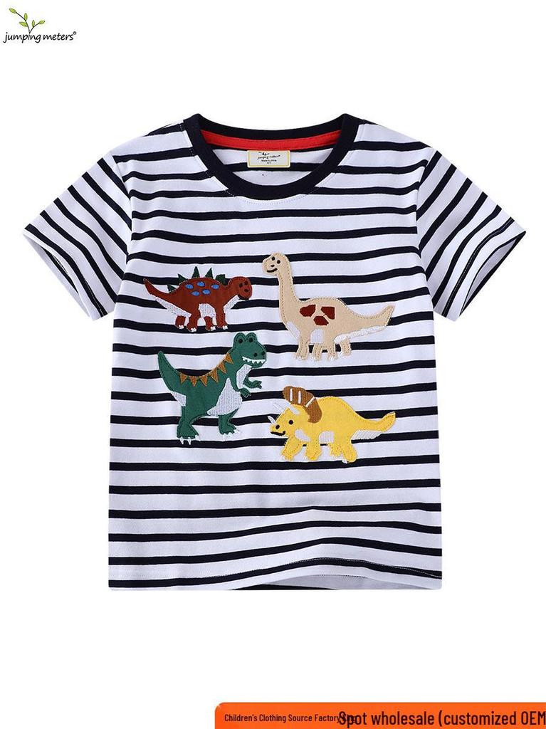 2026 New Boys' Cartoon Short-Sleeve Cotton Shirt for Summer