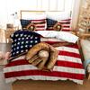 Baseball Sports Bedding Set Duvet Cover Pillowcase 100% Polyester King Size 3D Comforter Digital Printing Quilt Cover For Boys