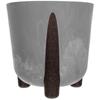 KADAX Flowerpot Flower Pot Leg Cover + Insert Flowerpot 18cm Gray