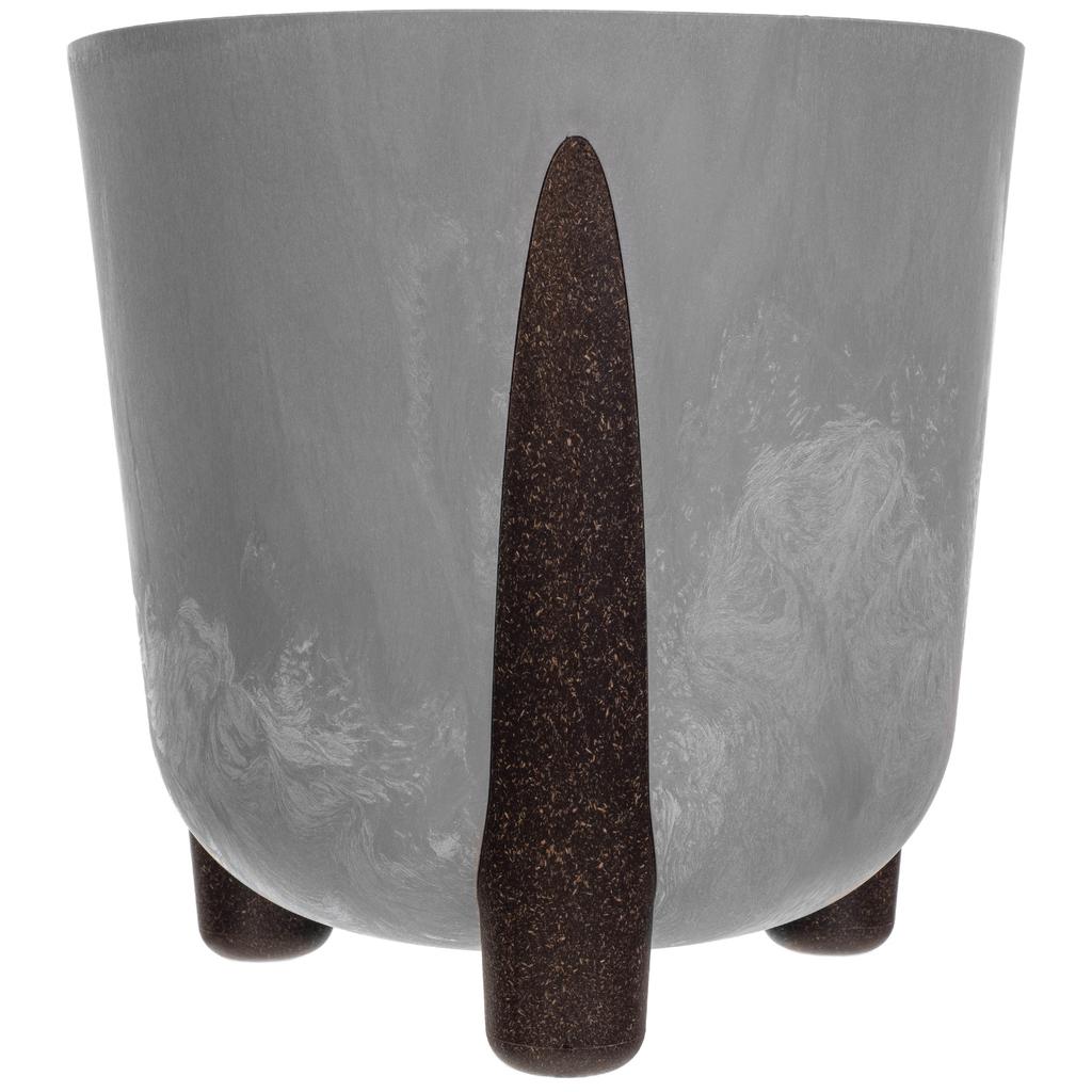 KADAX Flowerpot Flower Pot Leg Cover + Insert Flowerpot 18cm Gray