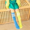 Kids Candy Colored Striped Cotton Knee High Socks Boys Girls Long Tube School Sports Socks