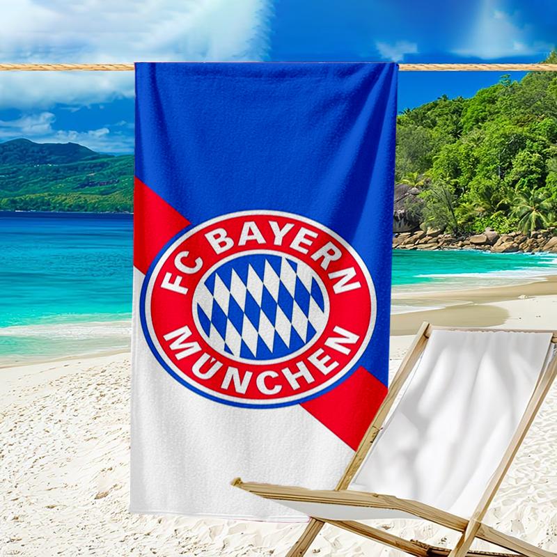 Ultra-Soft Beach Towel with Bayern Munich Theme,Ideal for Pool - Camping, Diving - Perfect Travel Essential, Vibrant Beach Towel.