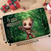 1pc Groot Fashion texture floor mat, room decorative floor mat, high elasticity door mat, suitable for placing in front of the