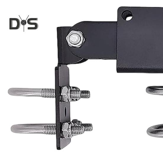 Zaun-Doppeltorriegel, Maschendrahtzaun-Torriegel für 1-3/8" Torrahmen, wetterfester Stahl, sicherer Verriegelungsriegel für Metall-Doppeltor