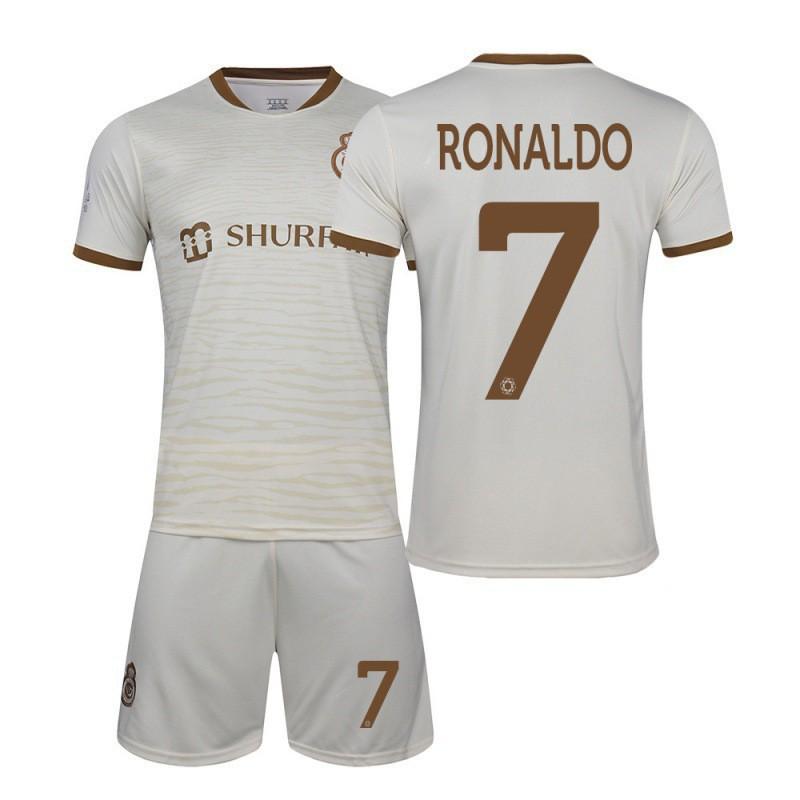 Factory 2324 Riyadh Victory Jersey Home Football Ronaldo No. 7 Children's Sports Set