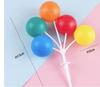 Macaron Colored Plastic Balloon String Plug-In Cake Decoration Happy Valentine Wedding Party Supplies Tools Ball Celebrate