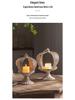 French Crown-Shaped Hollow Candlestick: European Retro Tabletop Ornament for a Cozy B&B Atmosphere