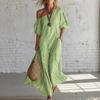 New Arrival Women's Spring Elegant Striped Off-Shoulder Dress