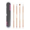 4-Piece Stainless Steel Double-Ended Blackhead and Acne Extractor Set