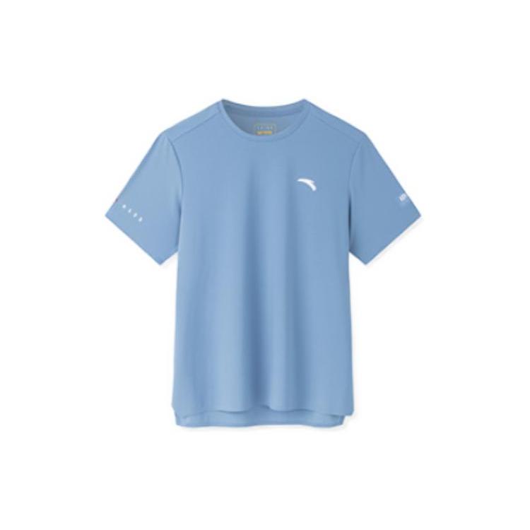 ANTA Коллекция для разнообразных тренировок Футболки Мужская Expedition Blue Круглый вырез Умеренный прямой крой 152327104-1 M