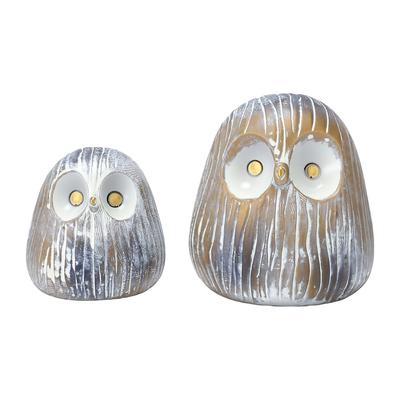 Resin Owl Statue Decor Multifunctional Weather Proof Animal Figurine Garden Decor for Indoor Outdoor