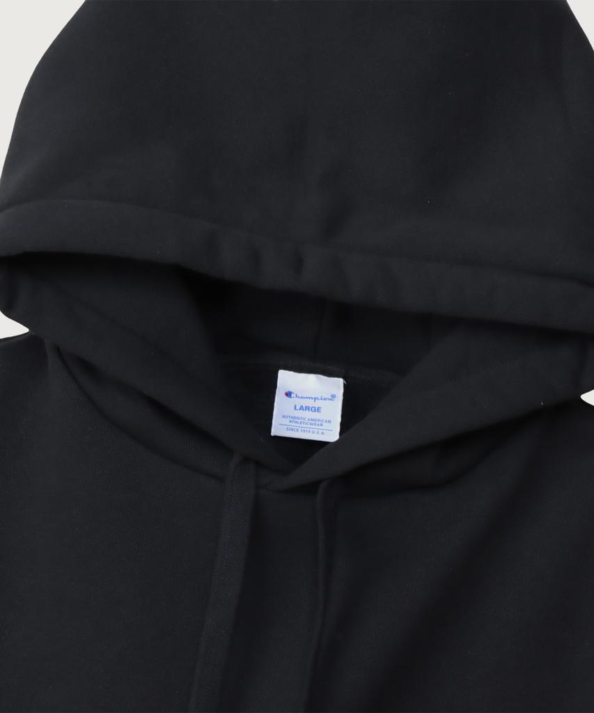 Big C Logo Oversized Jog Tag Hoodie Black