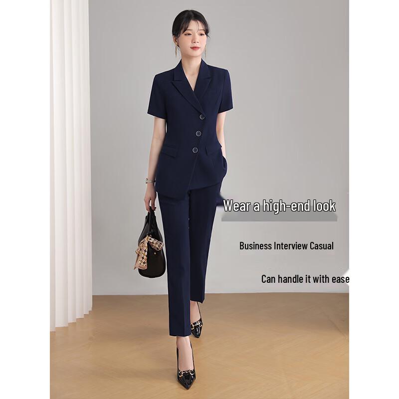 Women's Summer Short-Sleeve Business Suit Set