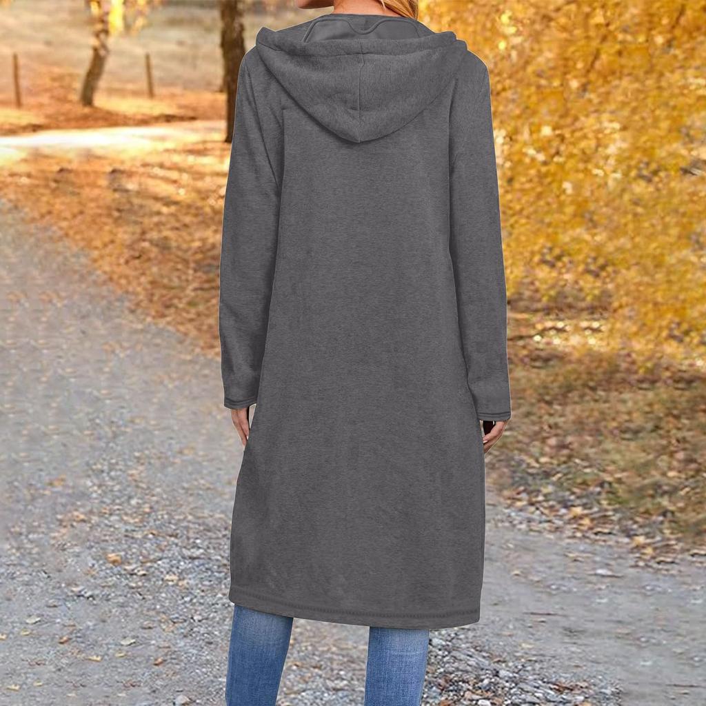 Sweatshirt Coat For Women Oversized Casual Loose Casual Long Sleeve Hooded Jacket