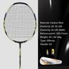 21-30 LBS Badminton Racket Carbon Fiber Man Woman Adult High Elasticity Durable Major Attack Racket Defense Competition Level