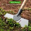 Multifunktionell Utomhus Trädgårdsrengöringsskovel 18/25/30cm Stål Platt Spade Isspade Ogräsrensning Plantering Gård Ogräsrensning Verktyg