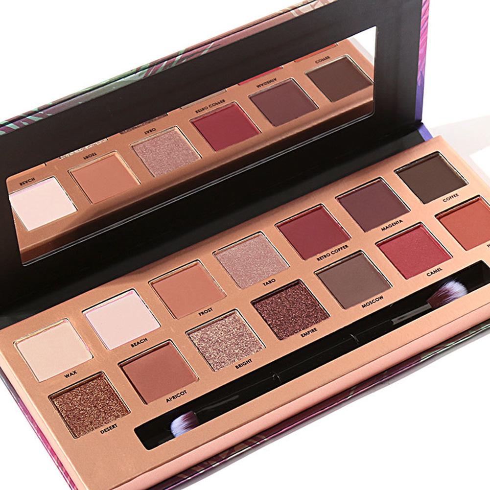 Lidschatten-Lidschatten-Palette & Make-up-Kosmetikpinsel-Set