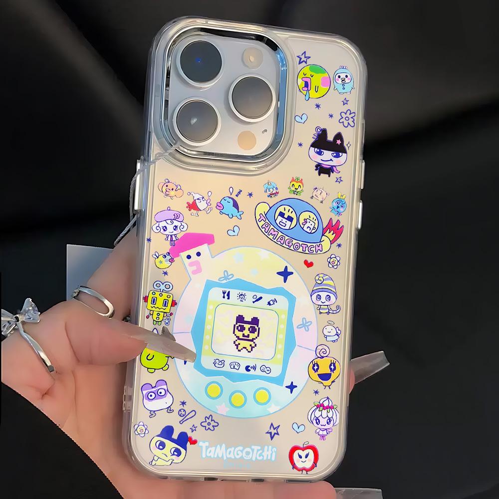 Cute Cartoon Role Tamagotchi Dog Phone Case For Samsung Galaxy A73 A16 A35 A55 A25 A15 A56 A54 A36 A34 A24 A26 4G 5G Soft Cover