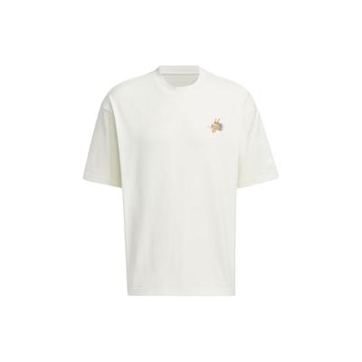 Year Of The Dragon CNY Series Embroidered Athletic Casual Crew Neck T-Shirt Men Tops Han-Jade-White JE6106