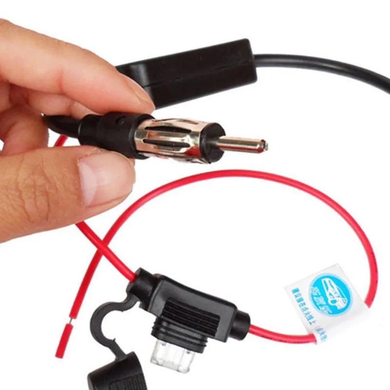 Universal Practical FM Wireless Signal Amplifier Anti-interference  Car Antenna  Radio Universal FM Booster Amp Automobile Parts