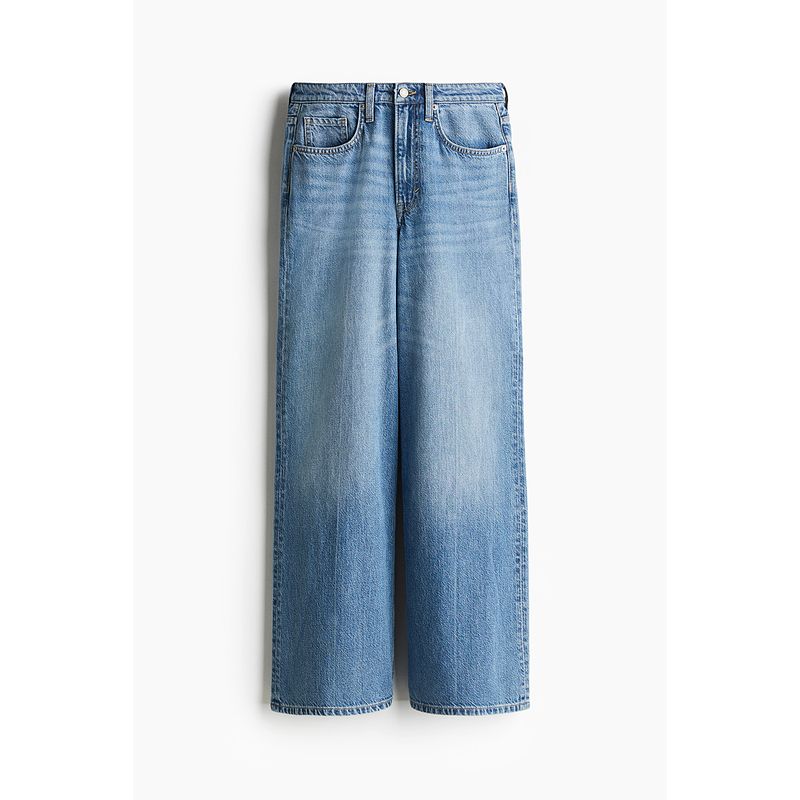 

HM Women s Jeans Autumn New Arrival Soft Denim Feather Soft Lazy Wide Leg Jeans 1252687