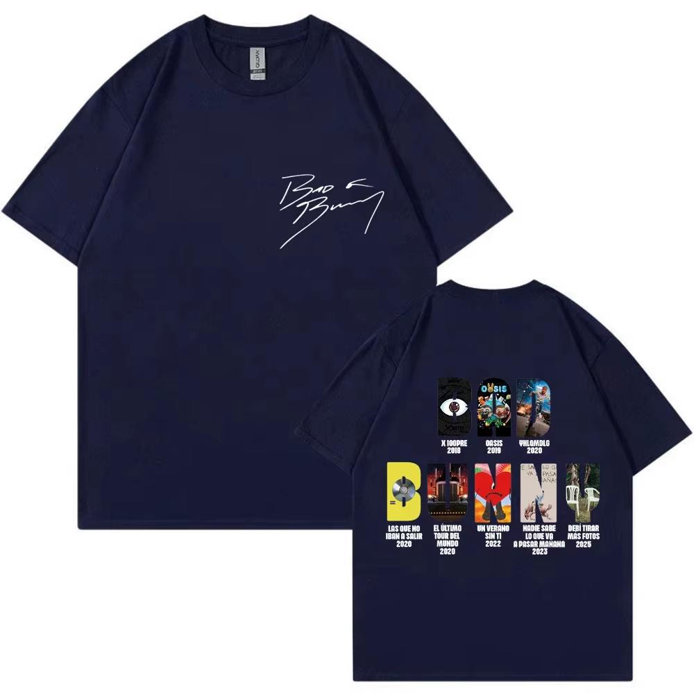 Bad Bunny Album Cover Graphic Hip Hop Tshirts Unisex Unisex Fashion Y2k Shirt Cotton Oversized Aesthetic Casual Oneck Hipster Top