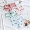 4pcs Panties Women's Cotton Briefs Female Japanese Thread System Breathable Women's Trunks Large Size Underpant