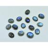 8X10MM Natural Labradorite Blue Fire Oval Cabochon Loose Gemstone 15Pcs Lot C-1054