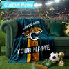 Custom Name Blanket Jacksonville Team Spirit Blanket Bedding Blanket for Travel, Camping, Living Rooms, Offices, Sofas, Fan Christmas Gift