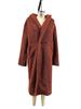 Women's Solid Color Plush Hooded Jacket - Autumn/Winter Long-Sleeve Windbreaker Coat